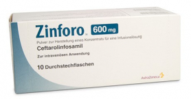 Препарат ЗИНФОРО® (цефтаролина фосамил) компании Pfizer одобрен Министерством Здравоохранения РФ для применения у детей с 2 месяцев и подростков