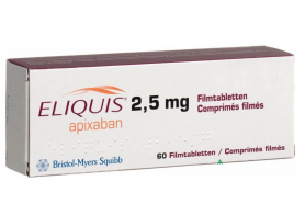 Компании Bristol-Myers Squibb и Pfizer представили результаты исследования по применению препарата Эликвис® (апиксабан) у пациентов с неклапанной фибрилляцией предсердий (НФП) при кардиоверсии